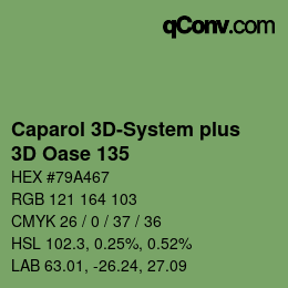 Código de color: Caparol 3D-System plus - 3D Oase 135 | qconv.com
