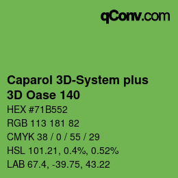 Color code: Caparol 3D-System plus - 3D Oase 140 | qconv.com