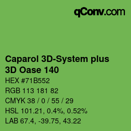 Code couleur: Caparol 3D-System plus - 3D Oase 140 | qconv.com