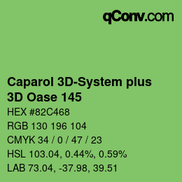 Color code: Caparol 3D-System plus - 3D Oase 145 | qconv.com