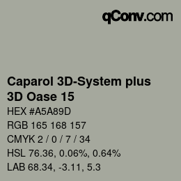 Color code: Caparol 3D-System plus - 3D Oase 15 | qconv.com