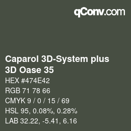 Color code: Caparol 3D-System plus - 3D Oase 35 | qconv.com