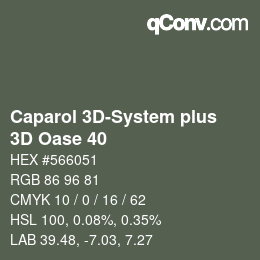 Código de color: Caparol 3D-System plus - 3D Oase 40 | qconv.com