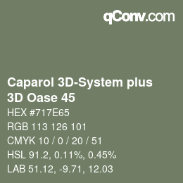 Color code: Caparol 3D-System plus - 3D Oase 45 | qconv.com