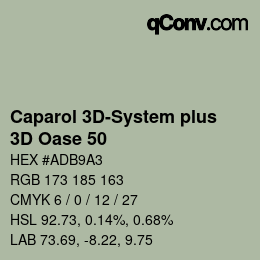 Color code: Caparol 3D-System plus - 3D Oase 50 | qconv.com