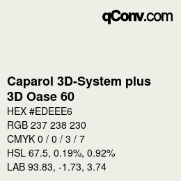 Farbcode: Caparol 3D-System plus - 3D Oase 60 | qconv.com