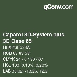カラーコード: Caparol 3D-System plus - 3D Oase 65 | qconv.com