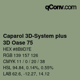 Color code: Caparol 3D-System plus - 3D Oase 75 | qconv.com