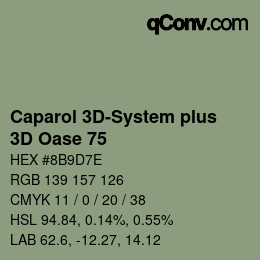 Código de color: Caparol 3D-System plus - 3D Oase 75 | qconv.com