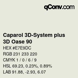 Color code: Caparol 3D-System plus - 3D Oase 90 | qconv.com