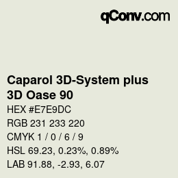 Code couleur: Caparol 3D-System plus - 3D Oase 90 | qconv.com