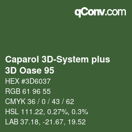 Color code: Caparol 3D-System plus - 3D Oase 95 | qconv.com