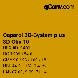 Color code: Caparol 3D-System plus - 3D Oliv 10 | qconv.com