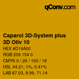 カラーコード: Caparol 3D-System plus - 3D Oliv 10 | qconv.com