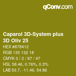 Color code: Caparol 3D-System plus - 3D Oliv 25 | qconv.com