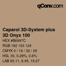 Color code: Caparol 3D-System plus - 3D Onyx 100 | qconv.com