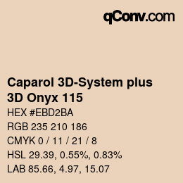 Color code: Caparol 3D-System plus - 3D Onyx 115 | qconv.com