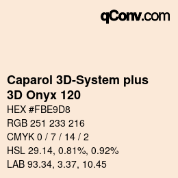 Código de color: Caparol 3D-System plus - 3D Onyx 120 | qconv.com