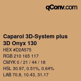 Color code: Caparol 3D-System plus - 3D Onyx 130 | qconv.com