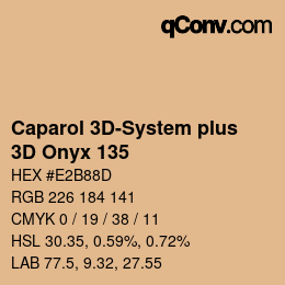 Color code: Caparol 3D-System plus - 3D Onyx 135 | qconv.com