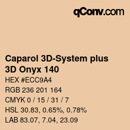 Color code: Caparol 3D-System plus - 3D Onyx 140 | qconv.com