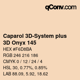 Color code: Caparol 3D-System plus - 3D Onyx 145 | qconv.com