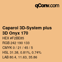 Color code: Caparol 3D-System plus - 3D Onyx 170 | qconv.com