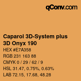 Color code: Caparol 3D-System plus - 3D Onyx 190 | qconv.com