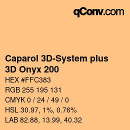 Code couleur: Caparol 3D-System plus - 3D Onyx 200 | qconv.com