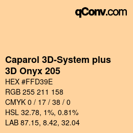 Color code: Caparol 3D-System plus - 3D Onyx 205 | qconv.com