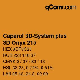 Código de color: Caparol 3D-System plus - 3D Onyx 215 | qconv.com