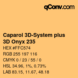 Color code: Caparol 3D-System plus - 3D Onyx 235 | qconv.com