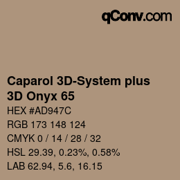 Farbcode: Caparol 3D-System plus - 3D Onyx 65 | qconv.com