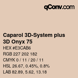 Color code: Caparol 3D-System plus - 3D Onyx 75 | qconv.com
