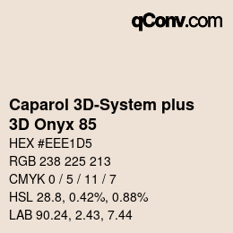 Farbcode: Caparol 3D-System plus - 3D Onyx 85 | qconv.com