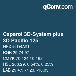 Color code: Caparol 3D-System plus - 3D Pacific 125 | qconv.com