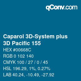 Farbcode: Caparol 3D-System plus - 3D Pacific 155 | qconv.com