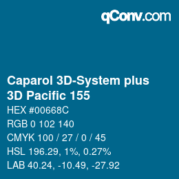 Color code: Caparol 3D-System plus - 3D Pacific 155 | qconv.com