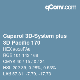Código de color: Caparol 3D-System plus - 3D Pacific 170 | qconv.com