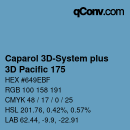 Color code: Caparol 3D-System plus - 3D Pacific 175 | qconv.com