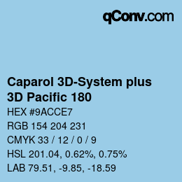 Color code: Caparol 3D-System plus - 3D Pacific 180 | qconv.com