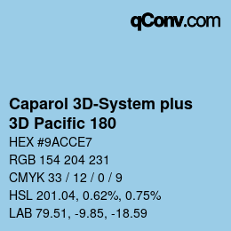 カラーコード: Caparol 3D-System plus - 3D Pacific 180 | qconv.com