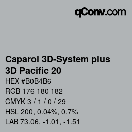 Farbcode: Caparol 3D-System plus - 3D Pacific 20 | qconv.com
