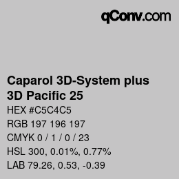 Color code: Caparol 3D-System plus - 3D Pacific 25 | qconv.com