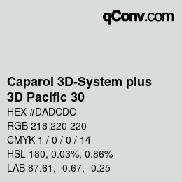 Color code: Caparol 3D-System plus - 3D Pacific 30 | qconv.com