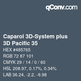Code couleur: Caparol 3D-System plus - 3D Pacific 35 | qconv.com