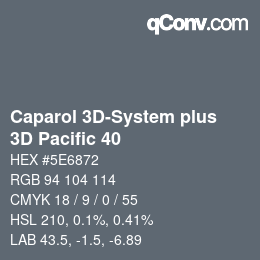 Color code: Caparol 3D-System plus - 3D Pacific 40 | qconv.com