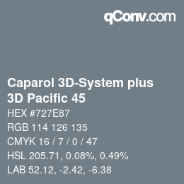 Código de color: Caparol 3D-System plus - 3D Pacific 45 | qconv.com