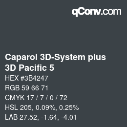 Color code: Caparol 3D-System plus - 3D Pacific 5 | qconv.com