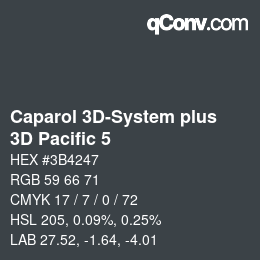 Code couleur: Caparol 3D-System plus - 3D Pacific 5 | qconv.com